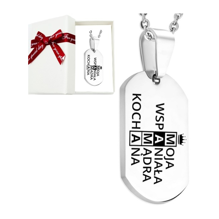 Prezent dla Mamy Personalizowany Wisiorek